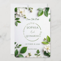 Elegant Modern Save the Date Card - Customisable