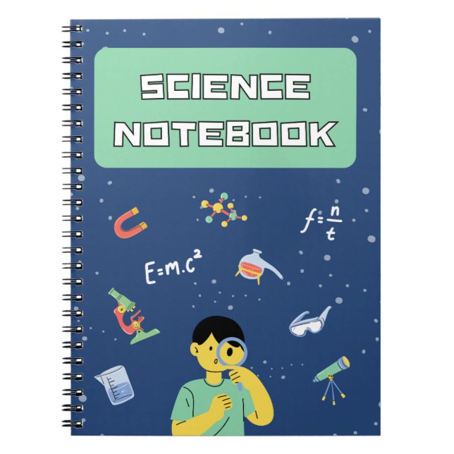 Elegant modern science  notebook (Front)