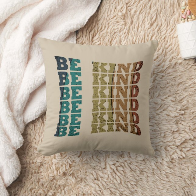Elegant modern script be kind kindness cushion (Blanket)