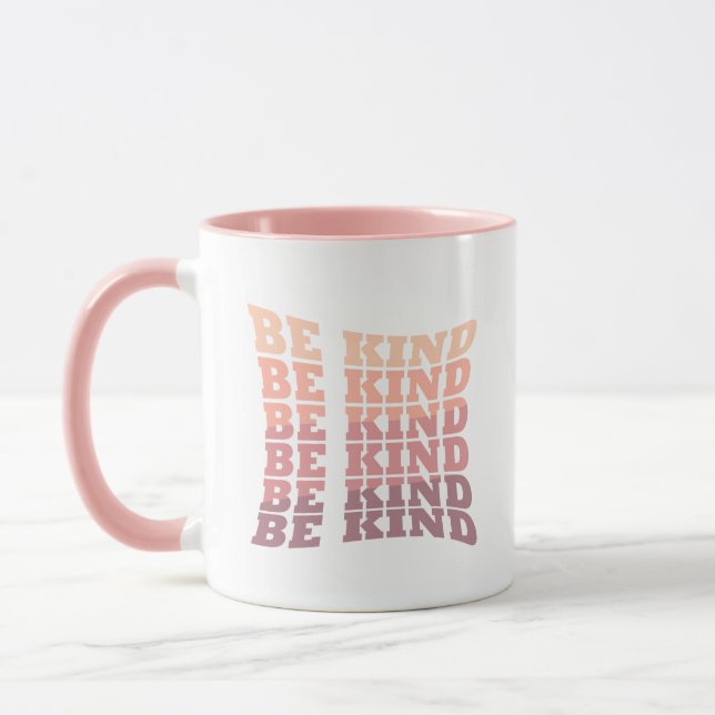 Elegant Modern Script Be kind Kindness Mug (Left)