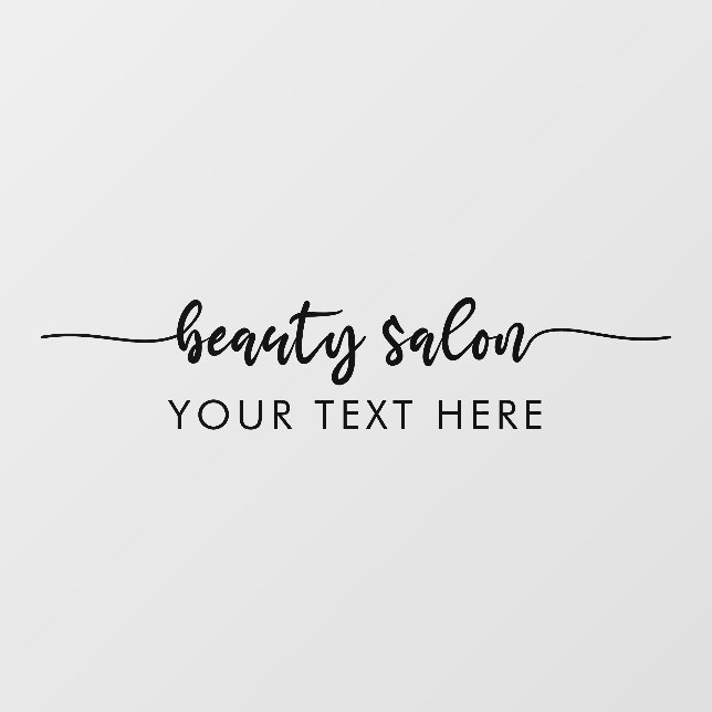 Elegant Modern Script Calligraphy Beauty Salon (Sheet)