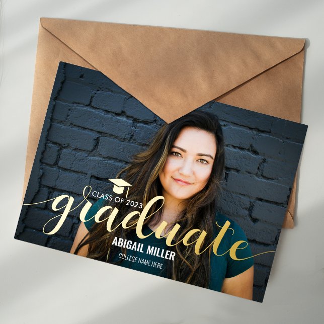 Elegant Modern Script Graduate Graduation (Creator Uploaded)