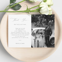 Elegant Modern Script Minimalist 2 Photo Wedding