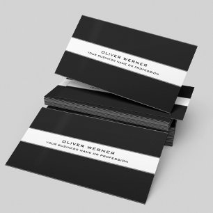 Elegant Modern Simple black / white  Business Card