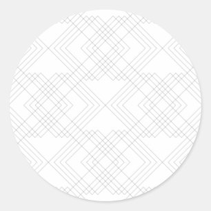 Elegant, modern, simple, cool chic graphic pattern classic round sticker