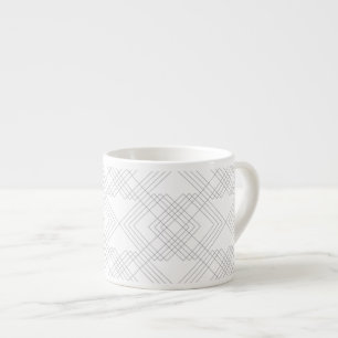 Elegant, modern, simple, cool chic graphic pattern espresso cup