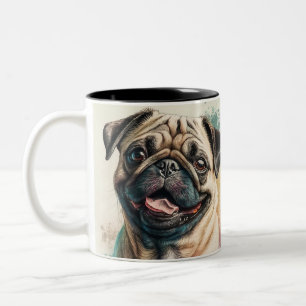 Elegant Modern Simple Custom Add Your Own photo Two-Tone Coffee Mug