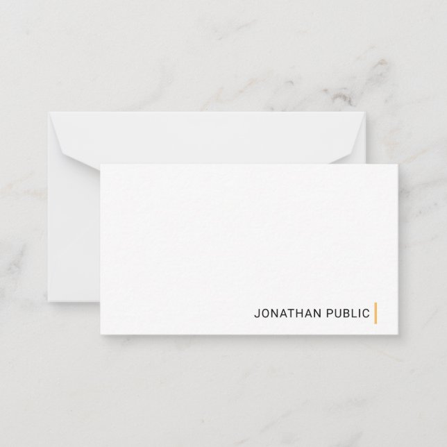 Elegant Modern Simple Design Custom Template (Front)