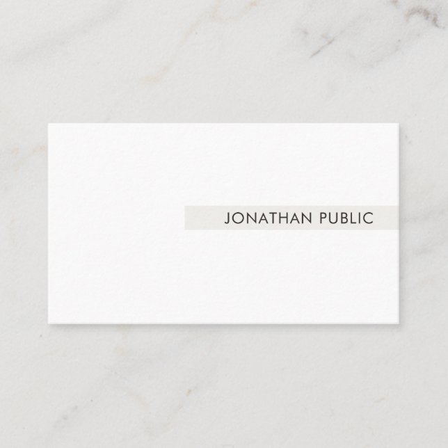 Elegant Modern Simple Design Professional Template Business Card (Front)