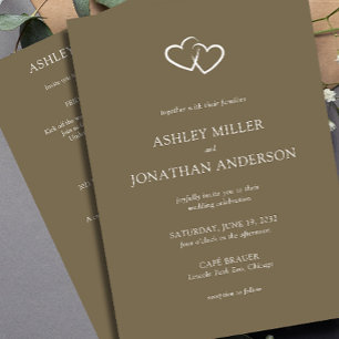 Elegant Modern Simple Elements All-in-One Wedding Invitation