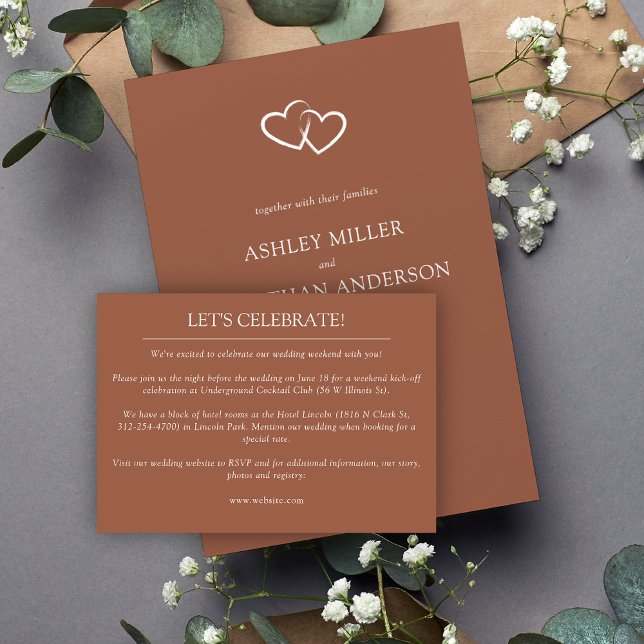 Elegant Modern Simple Elements Wedding Enclosure Card (Creator Uploaded)