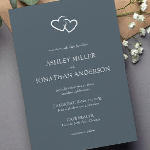 Elegant Modern Simple Elements Wedding Invitation