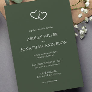 Elegant Modern Simple Elements Wedding Invitation