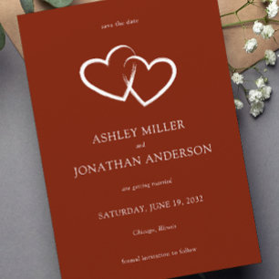 Elegant Modern Simple Elements Wedding Save The Date