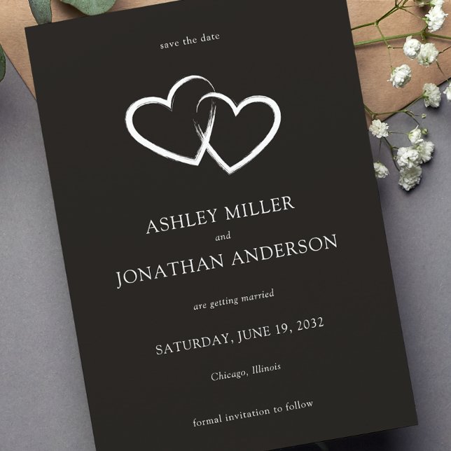 Elegant Modern Simple Elements Wedding Save The Date (Creator Uploaded)