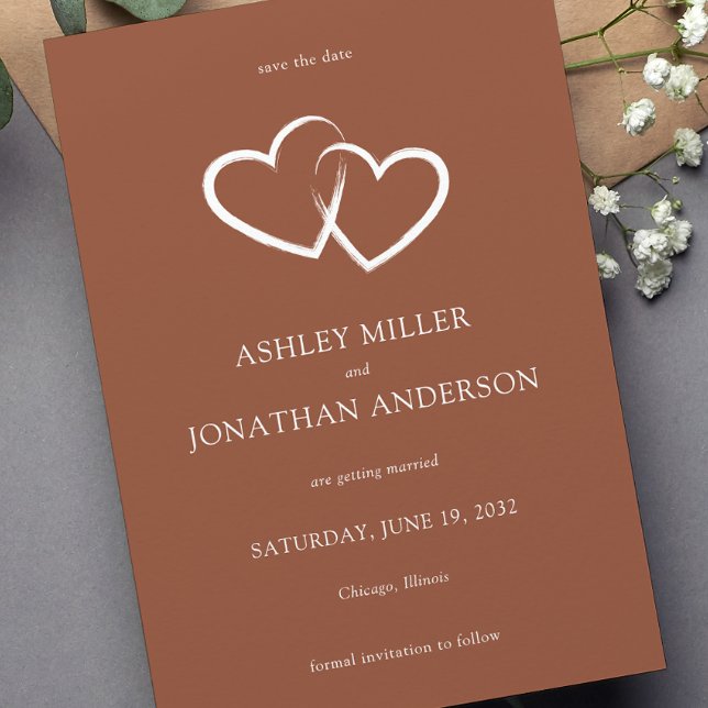 Elegant Modern Simple Elements Wedding Save The Date (Creator Uploaded)