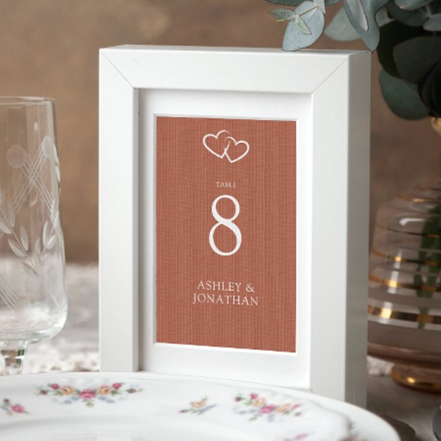Elegant Modern Simple Elements Wedding Table Number (Creator Uploaded)