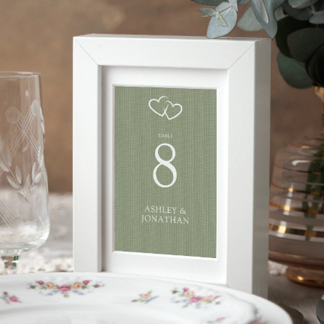 Elegant Modern Simple Elements Wedding Table Number (Creator Uploaded)