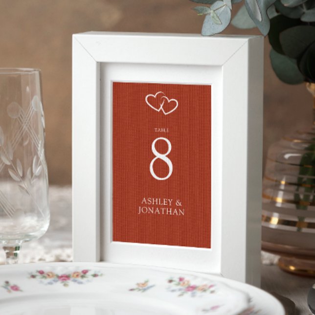 Elegant Modern Simple Elements Wedding Table Number (Creator Uploaded)
