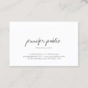 Elegant Modern Simple Handwritten Script Template Business Card