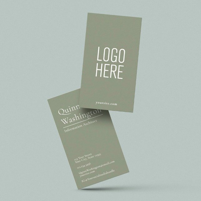 Elegant Modern Simple Logo Professional Stylish Business Card (Creator Uploaded)