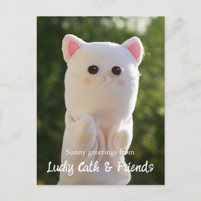Elegant Modern Simple Personalised Photo Postcard (Front)