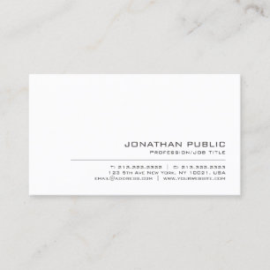 Elegant Modern Simple Professional Create Your Own Business Card