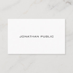 Elegant Modern Simple Professional Plain Luxury Business Card