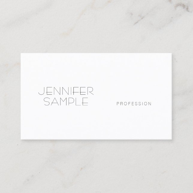 Elegant Modern Simple Template Professional Business Card (Front)