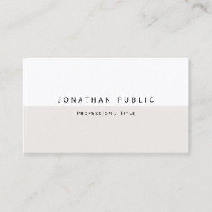 Elegant Modern Simple Template Professional Custom Business Card