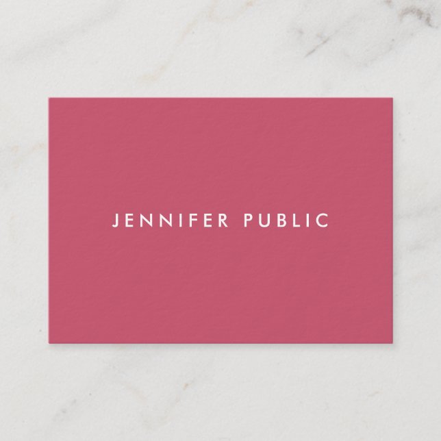Elegant Modern Simple Template Trend Colours Business Card (Front)