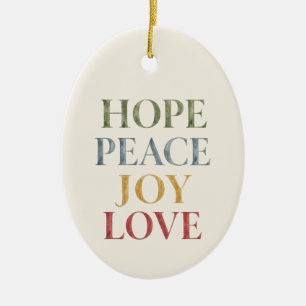 Elegant Modern Simple Watercolor Ceramic Ornament