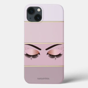 Elegant Modern Striped,Lashes C iPhone 13 Case