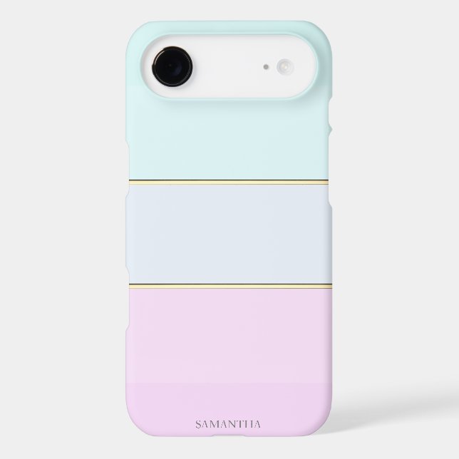 Elegant Modern Striped,Ombre-Personalised Case-Mate iPhone Case (Back)