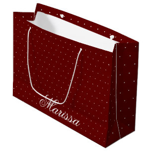 Elegant Modern Stylish Name Personalized Large Gift Bag