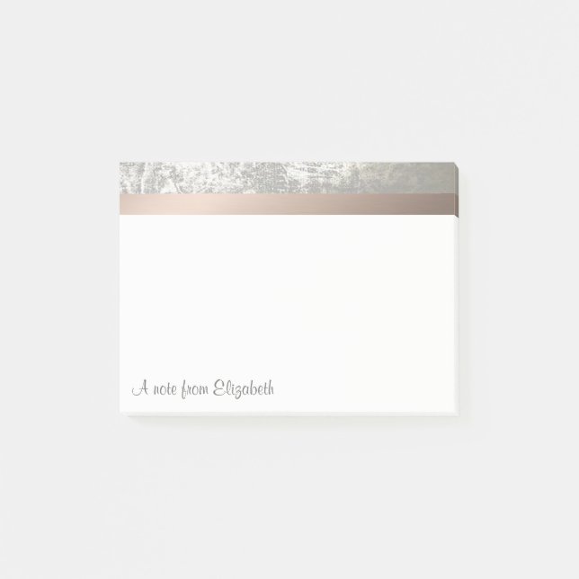 Elegant Modern Stylish-Personalised Post-it Notes (Front)