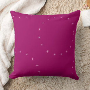 elegant modern stylish Pink Starry Night  Cushion