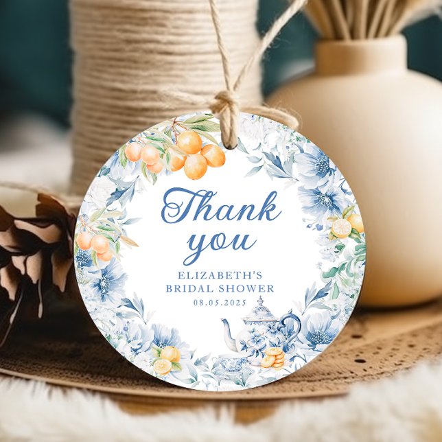 Elegant Modern Tea Party  Favour Tags (Creator Uploaded)