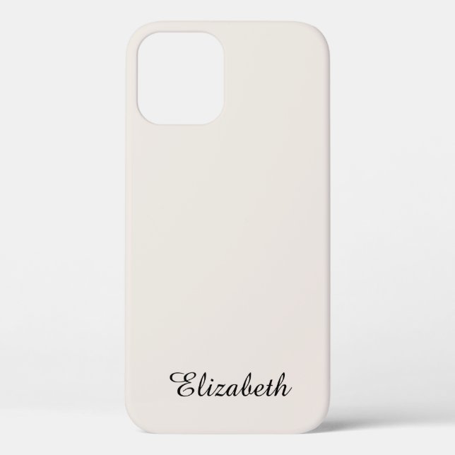 Elegant Modern Template Calligraphy Name Monogram Case-Mate iPhone Case (Back)