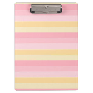 Elegant Modern Template Pastel Colours Pink Vanill Clipboard