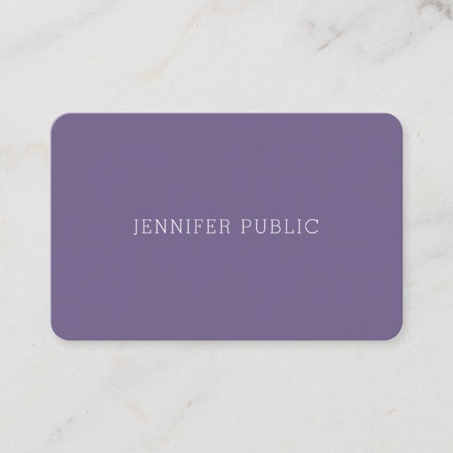 Elegant Modern Template Professional Trendy Luxe Business Card (Front)