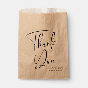 Elegant & modern terracotta wedding favour bag