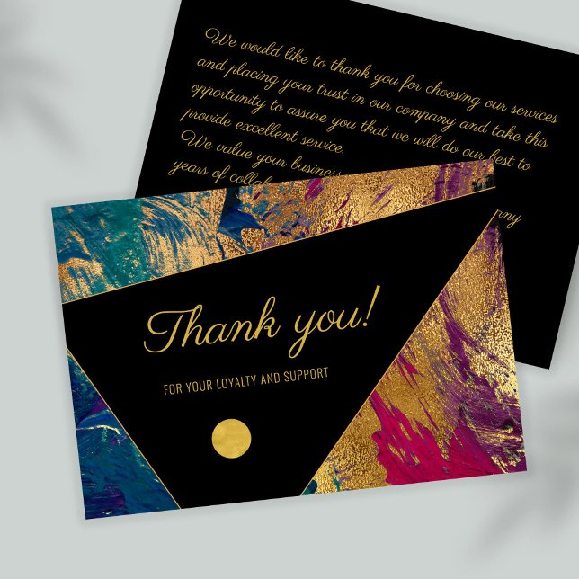 Elegant modern thank you business customer note (Creator Uploaded)