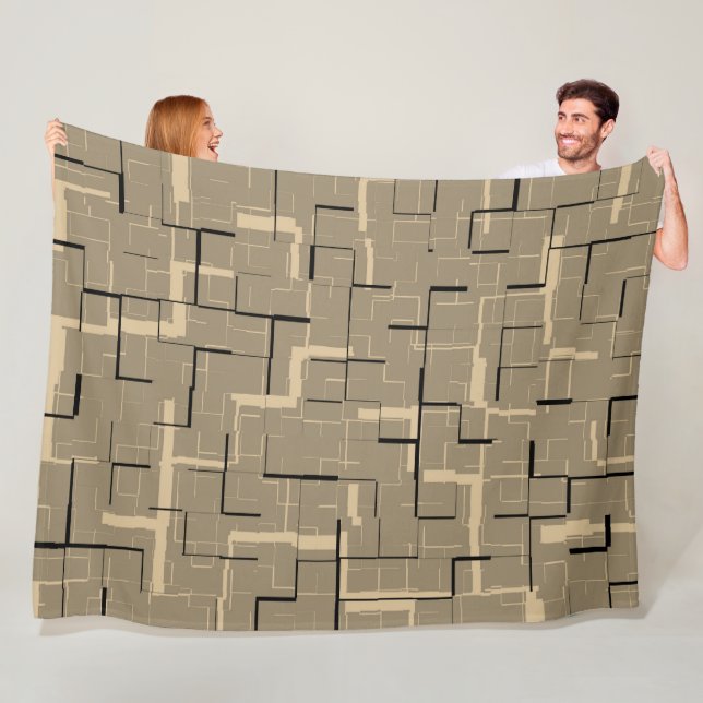 Elegant Modern Trendy Fleece Blanket (In Situ)