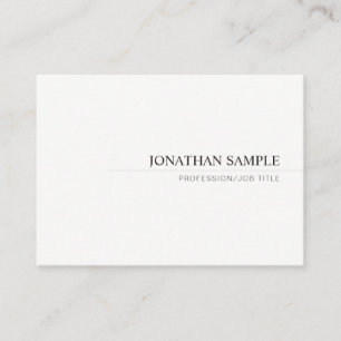 Elegant Modern Trendy Minimalist Professional Business Card