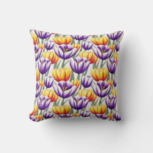 Elegant Modern Trendy Stylish Spring Floral Cushion