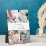 Elegant Modern Typography Photo Collage Plaque<br><div class="desc">A beautiful way to tell your dad how much you love him, this 4 photo plaque was inspired by my love for my own father. Features hand lettered script and delicate modern serif typography. The placeholder photos are a mix of black and white, as well as colour images, so your...</div>