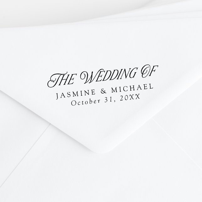 Elegant Modern Typography The Wedding Of Rubber Stamp (Creator Uploaded)