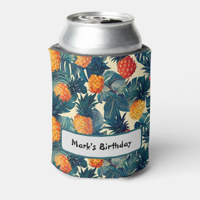 Elegant Modern Unique Chic Birthday Party Can Cooler (Can Back)