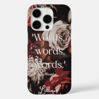 Elegant Modern Vintage Baroque Floral Quote